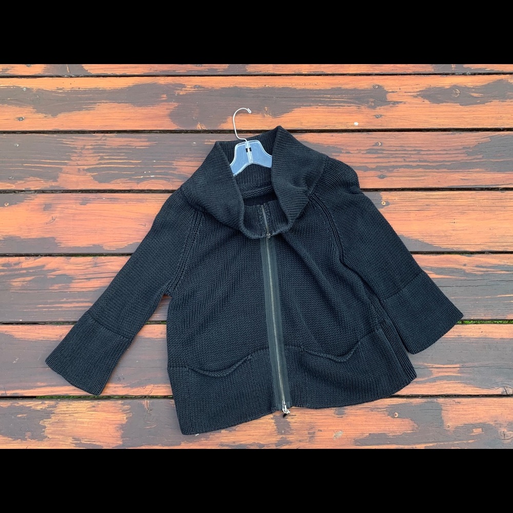 Zipped Cardigan Sweater